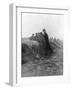 Albert I, the Third King of the Belgians, Visiting the Trenches of Avecapelle, Belgium, 1915-null-Framed Giclee Print