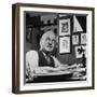 Albert Kahn Sitting at a Desk-Bernard Hoffman-Framed Photographic Print