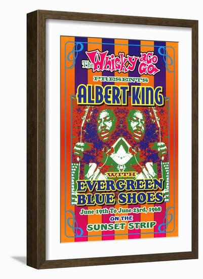 Albert King Whisky-A-Go-Go Los Angeles, c.1968-Dennis Loren-Framed Art Print