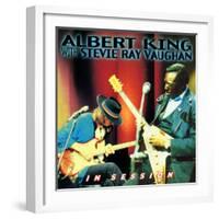 Albert King with Stevie Ray Vaughan - In Session-null-Framed Art Print