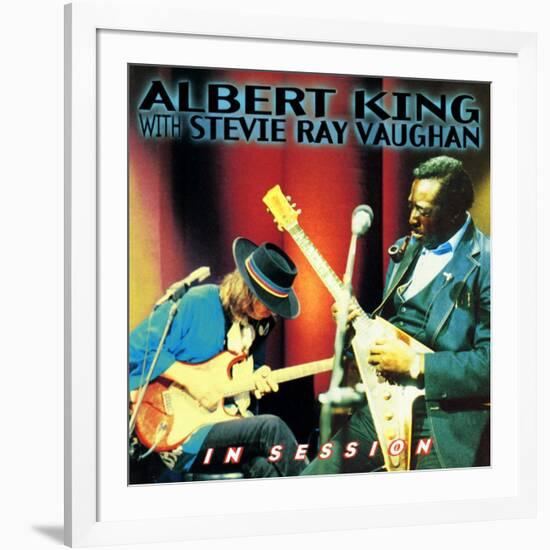 Albert King with Stevie Ray Vaughan - In Session-null-Framed Art Print