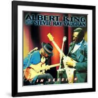 Albert King with Stevie Ray Vaughan - In Session-null-Framed Art Print