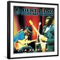 Albert King with Stevie Ray Vaughan - In Session-null-Framed Art Print