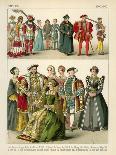 French Costumes 1600-1670-Albert Kretschmer-Framed Giclee Print