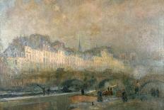Temps de pluie, bords de Seine à Croisset-Albert Lebourg-Giclee Print