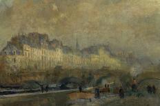 Temps de pluie, bords de Seine à Croisset-Albert Lebourg-Giclee Print