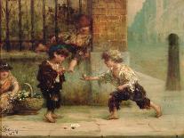 Children's Games with Bubbles-Albert Ludovici-Giclee Print