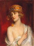 A Young Beauty in a Black Hat-Albert Lynch-Giclee Print
