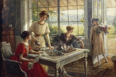 Women Having Tea-Albert Lynch-Giclee Print