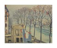 Terrasse aux Drapeaux, Hôtel de la Réserve-Albert Marquet-Premium Giclee Print