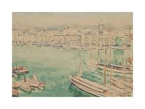 Terrasse aux Drapeaux, Hôtel de la Réserve-Albert Marquet-Premium Giclee Print