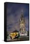 Albert Memorial and Albert Hall at dusk, Kensington, London, England, United Kingdom, Europe-Charles Bowman-Framed Stretched Canvas