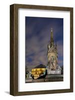 Albert Memorial and Albert Hall at dusk, Kensington, London, England, United Kingdom, Europe-Charles Bowman-Framed Photographic Print