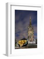 Albert Memorial and Albert Hall at dusk, Kensington, London, England, United Kingdom, Europe-Charles Bowman-Framed Photographic Print