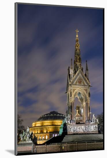 Albert Memorial and Albert Hall at dusk, Kensington, London, England, United Kingdom, Europe-Charles Bowman-Mounted Photographic Print