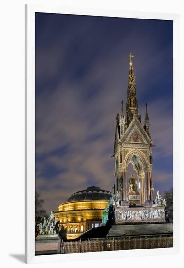 Albert Memorial and Albert Hall at dusk, Kensington, London, England, United Kingdom, Europe-Charles Bowman-Framed Photographic Print