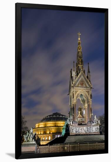 Albert Memorial and Albert Hall at dusk, Kensington, London, England, United Kingdom, Europe-Charles Bowman-Framed Photographic Print