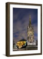 Albert Memorial and Albert Hall at dusk, Kensington, London, England, United Kingdom, Europe-Charles Bowman-Framed Photographic Print