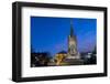 Albert Memorial and Albert Hall at dusk, Kensington, London, England, United Kingdom, Europe-Charles Bowman-Framed Photographic Print