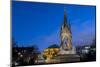 Albert Memorial and Albert Hall at dusk, Kensington, London, England, United Kingdom, Europe-Charles Bowman-Mounted Photographic Print