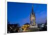 Albert Memorial and Albert Hall at dusk, Kensington, London, England, United Kingdom, Europe-Charles Bowman-Framed Photographic Print