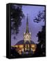 Albert Memorial and the Royal Albert Hall, London, England, United Kingdom-Charles Bowman-Framed Stretched Canvas