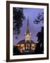 Albert Memorial and the Royal Albert Hall, London, England, United Kingdom-Charles Bowman-Framed Photographic Print