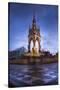 Albert Memorial at dusk, Kensington Gardens, London, England, United Kingdom, Europe-Charles Bowman-Stretched Canvas