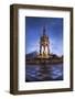 Albert Memorial at dusk, Kensington Gardens, London, England, United Kingdom, Europe-Charles Bowman-Framed Photographic Print