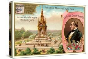 Albert Memorial Trade Card-null-Stretched Canvas