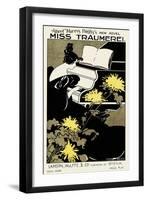 Albert Morris Bagby's New Novel Miss Traumerel-Ethel Reed-Framed Art Print