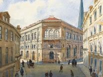 Portrait De La Bourse De Riga En Lettonie  (View of the Riga Stock Exchange) Aquarelle D'albert Be-Albert Nikolayevich Benois-Giclee Print