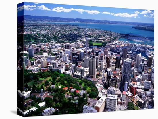 Albert Park and Auckland CBD, New Zealand-David Wall-Stretched Canvas