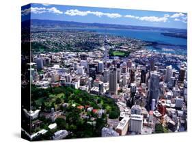 Albert Park and Auckland CBD, New Zealand-David Wall-Stretched Canvas