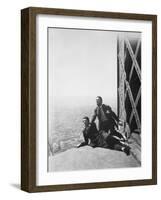 Albert Préjean and Henri Rollan: Paris Qui Dort, 1925-null-Framed Photographic Print