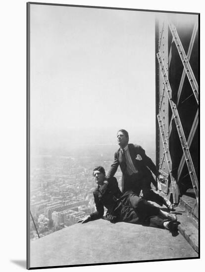 Albert Préjean and Henri Rollan: Paris Qui Dort, 1925-null-Mounted Photographic Print