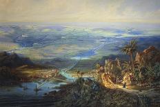 Egypt, View of the Suez Canal-Albert Rieger-Framed Giclee Print