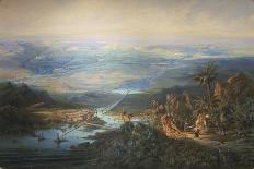 Egypt, View of the Suez Canal-Albert Rieger-Giclee Print