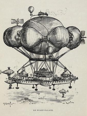 A Flying Casino Supported by Air Ballons and Other Air Machines