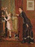Grandmother's Pets-Albert Roosenboom-Stretched Canvas