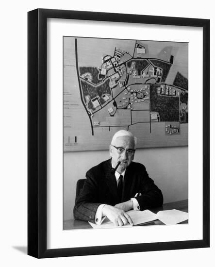 Albert Sabin Sitting in His Office-null-Framed Photographic Print