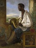 Portrait of a Gardener and Horn Player in the Household of the Emperor Francis I, 1836-Albert Schindler-Framed Giclee Print