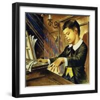Albert Schweitzer Was a Dreamy Boy Who Seemed to Learn Nothing at School-Carlos Gabriel Roume-Framed Giclee Print