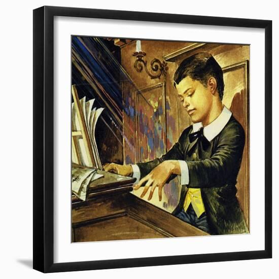 Albert Schweitzer Was a Dreamy Boy Who Seemed to Learn Nothing at School-Carlos Gabriel Roume-Framed Giclee Print