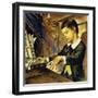 Albert Schweitzer Was a Dreamy Boy Who Seemed to Learn Nothing at School-Carlos Gabriel Roume-Framed Giclee Print