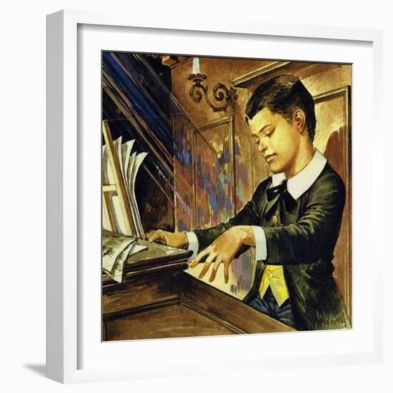 Albert Schweitzer Was a Dreamy Boy Who Seemed to Learn Nothing at School-Carlos Gabriel Roume-Framed Giclee Print