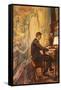 Albert Schweitzer Was an Exceptionally Fine Organist-Alberto Salinas-Framed Stretched Canvas