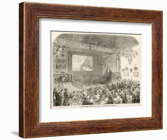 Albert Smith's 'Ascent of Mont Blanc', London, 1852-null-Framed Art Print