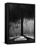 Albert Speer's "Cathedral of Light" at the Nuremberg Rally-null-Framed Stretched Canvas