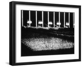 Albert Speer's "Cathedral of Light" at the Nuremberg Rally-null-Framed Photographic Print